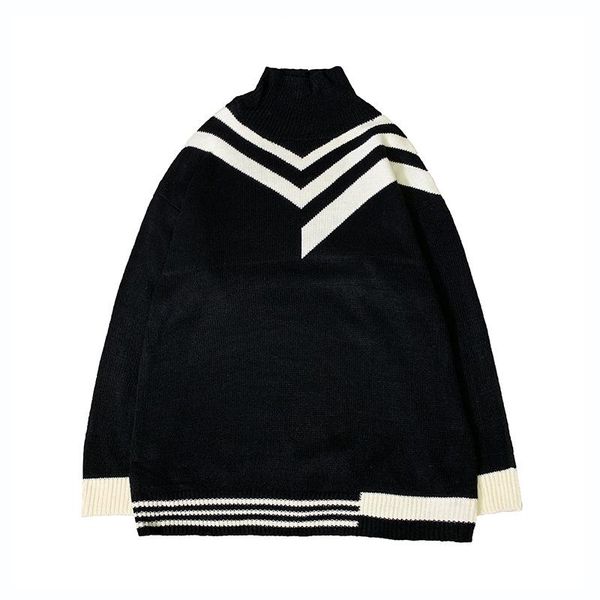 men's sweaters men turtleneck pullover warm autumn winter patchwork spacious soft long sleeve casual clothes knitted male sweater drop, White;black
men's sweaters men turtleneck pullover warm autumn winter patchwork spacious soft long sleeve casual clothes knitted male sweater drop, White;black
