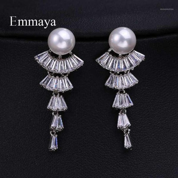 emmaya 2020 luxury zircon long earrings fan shape gradual change crystal cubic zircon for women girls fashion jewelry gift1, Silver
emmaya 2020 luxury zircon long earrings fan shape gradual change crystal cubic zircon for women girls fashion jewelry gift1, Silver