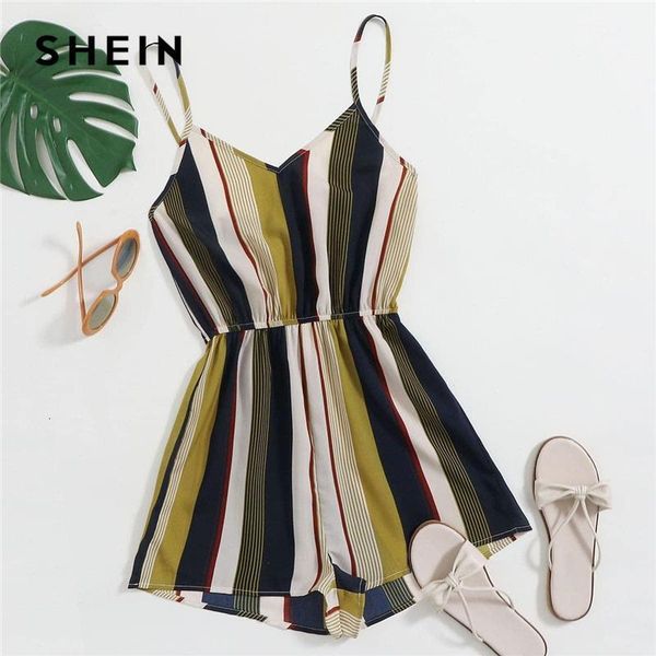 multicolor colorblock striped slip romper women summer playsuit sleeveless mid waist wide leg cami casual rompers, Black;white
multicolor colorblock striped slip romper women summer playsuit sleeveless mid waist wide leg cami casual rompers, Black;white