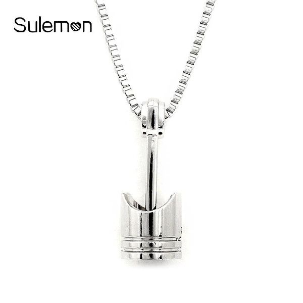 pendant necklaces mini engine piston stainless steel necklace biker motorcycle enthusiast torque men punk rocking jewelry sn63, Silver
pendant necklaces mini engine piston stainless steel necklace biker motorcycle enthusiast torque men punk rocking jewelry sn63, Silver
