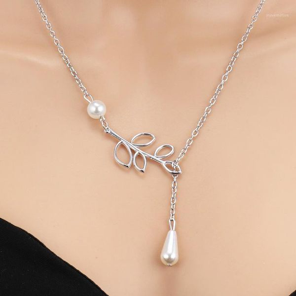 charm silver color big leaf simulated pearl water drop necklaces & pendants for women jewelry choker accessories collier1, Golden;silver
charm silver color big leaf simulated pearl water drop necklaces & pendants for women jewelry choker accessories collier1, Golden;silver