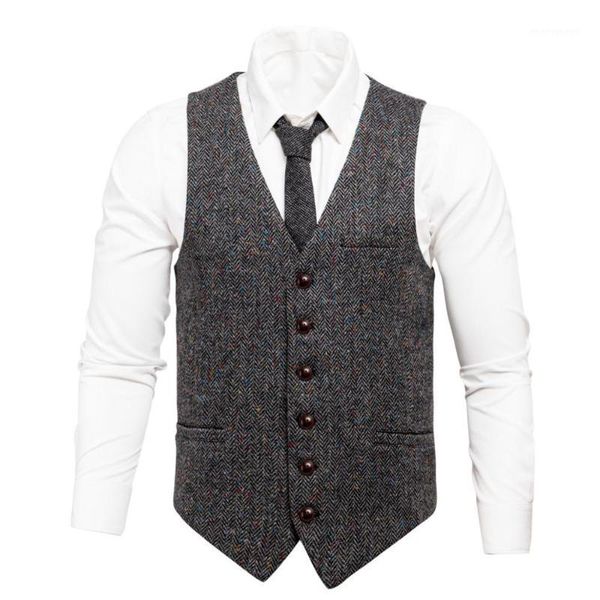men's vests herringbone tweed mens vest suit slim fit wool blend single breasted waistcoat men waist coat for man 007-11, Black;white
men's vests herringbone tweed mens vest suit slim fit wool blend single breasted waistcoat men waist coat for man 007-11, Black;white