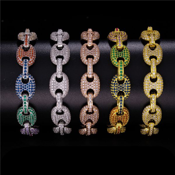 charming men women bracelet gold plated bling cz links chain bracelet for men women hip hop bracelet jewelry wholesale, Black
charming men women bracelet gold plated bling cz links chain bracelet for men women hip hop bracelet jewelry wholesale, Black