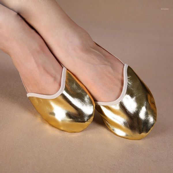 dancewear ballet flats belly dance practice shoes pads gold half shoes for women1, Black;red
dancewear ballet flats belly dance practice shoes pads gold half shoes for women1, Black;red