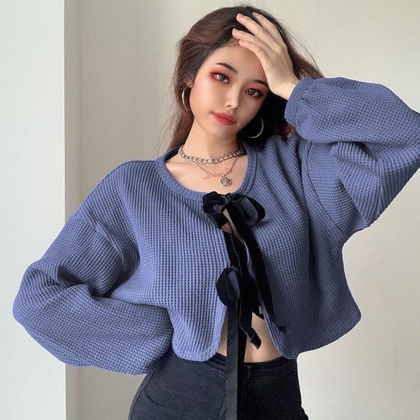 women's knits & tees 2021 winter korean style female fashion bow knit carigans belt puff long sleeve short women sweater loose ladies c, White
women's knits & tees 2021 winter korean style female fashion bow knit carigans belt puff long sleeve short women sweater loose ladies c, White