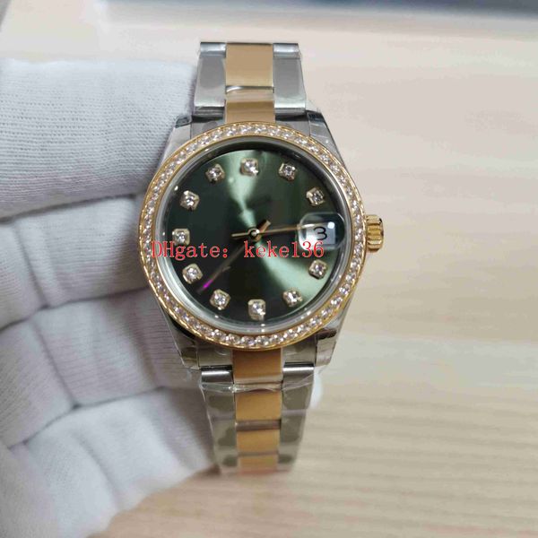 ew men watches wristwatches 126283rbr 36mm gold & steel 904l luminescent diamond green dial eta 2836 movement automatic mechanical mens wome, Slivery;brown
ew men watches wristwatches 126283rbr 36mm gold & steel 904l luminescent diamond green dial eta 2836 movement automatic mechanical mens wome, Slivery;brown