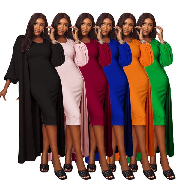 women knitted dresses sets solid color sleeveless bodycon dresses long sleeve cardigan coats ladies dresses sets, Black;gray
women knitted dresses sets solid color sleeveless bodycon dresses long sleeve cardigan coats ladies dresses sets, Black;gray