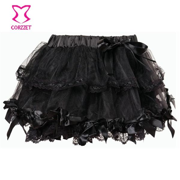 elastic gothic lace tutu skirt women black mesh satin bows detail petticoat mini tulle skirts party club wear sli wmthmj 
elastic gothic lace tutu skirt women black mesh satin bows detail petticoat mini tulle skirts party club wear sli wmthmj