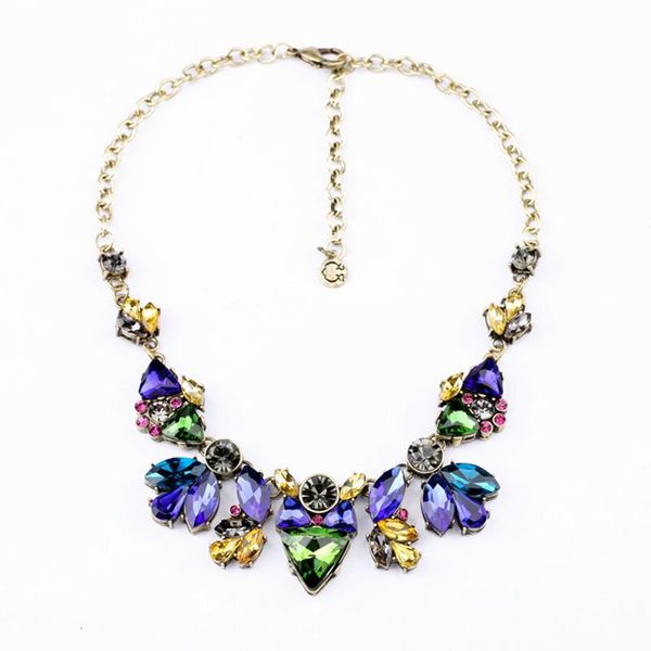 fashion women jewelry geometric luxury royalblue glass necklace for girls exquisite crystal pendant necklace trendy accessories, Silver
fashion women jewelry geometric luxury royalblue glass necklace for girls exquisite crystal pendant necklace trendy accessories, Silver