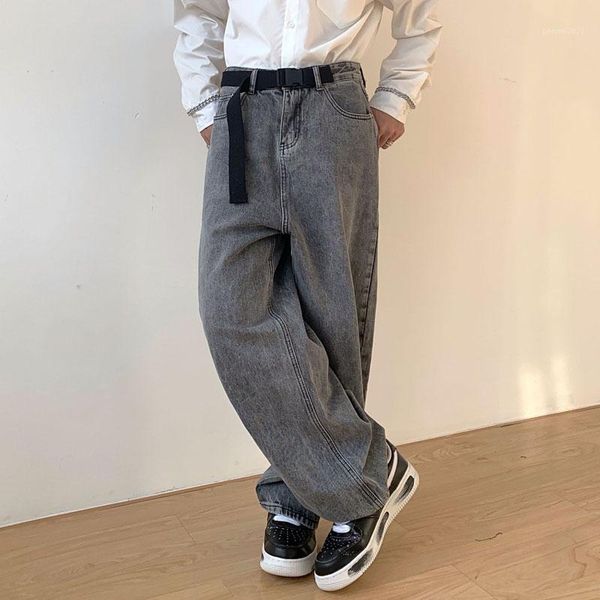 men's jeans men washed vintage fashion casual loose wide leg straight male streetwear hip hop denim pant long trousers full length mid1, Blue
men's jeans men washed vintage fashion casual loose wide leg straight male streetwear hip hop denim pant long trousers full length mid1, Blue