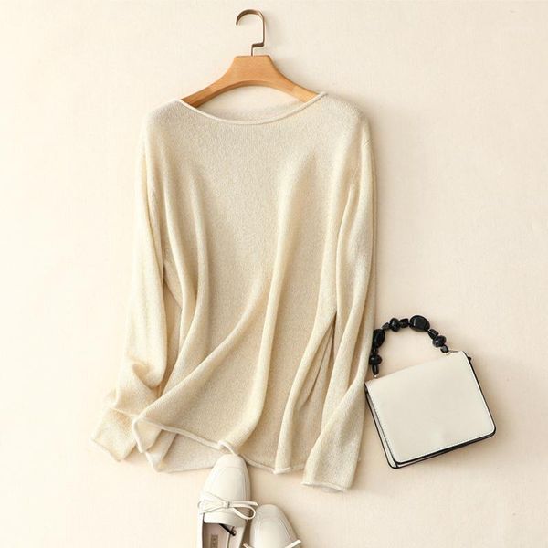 spring autumn new women's soft basic sweater solid color fashion casual female 100% pure cashmere pullover1, White;black
spring autumn new women's soft basic sweater solid color fashion casual female 100% pure cashmere pullover1, White;black