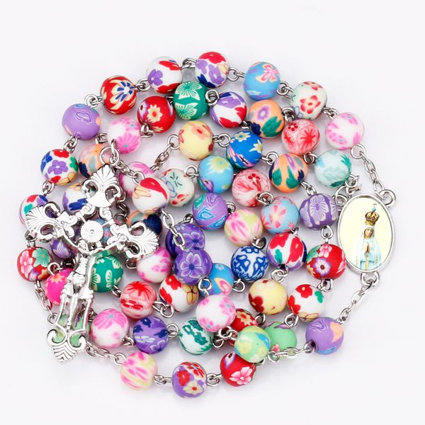 unique design classic selling lady picture soft pottery rose classic rosary necklace catholic christian long rosary50pcs/lot, Silver
unique design classic selling lady picture soft pottery rose classic rosary necklace catholic christian long rosary50pcs/lot, Silver
