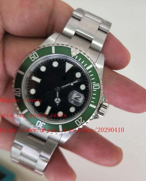 super bpf 116610 40mm black dial green border 316l stee sapphire auto date swiss 3135 movement mechanical automatic mens watch, Slivery;brown
super bpf 116610 40mm black dial green border 316l stee sapphire auto date swiss 3135 movement mechanical automatic mens watch, Slivery;brown