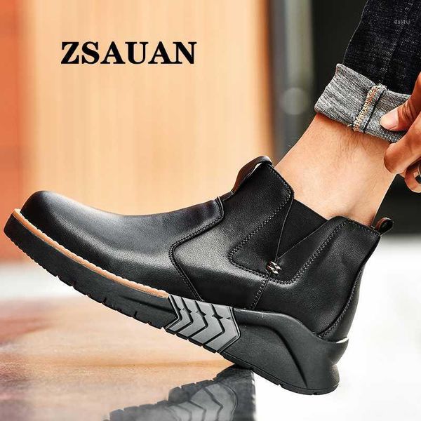 zsauan brown black thick sole elevator shoes men casual leather boots high ankle young men trendy boots leisure1
zsauan brown black thick sole elevator shoes men casual leather boots high ankle young men trendy boots leisure1