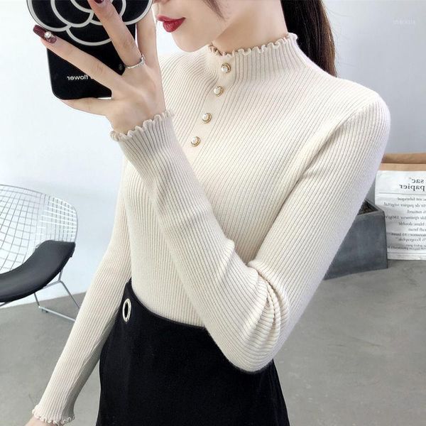 half-collar long-sleeved knit low waist jersey women's for autumn and winter slim-fit knitted sweater pullover western style1, White;black
half-collar long-sleeved knit low waist jersey women's for autumn and winter slim-fit knitted sweater pullover western style1, White;black