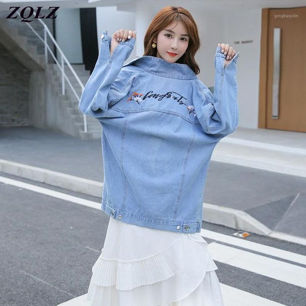 zqlz women's denim jacket 2020 new embroidery letter plus size 5xl jeans coat female casual street autumn jean jacket mujer1, Black;brown
zqlz women's denim jacket 2020 new embroidery letter plus size 5xl jeans coat female casual street autumn jean jacket mujer1, Black;brown