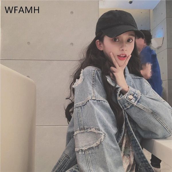 2020 fashion women denim jacket plus size loose cowboy coat new spring autumn cool pockets girl jean outwear female cothes, Black;brown
2020 fashion women denim jacket plus size loose cowboy coat new spring autumn cool pockets girl jean outwear female cothes, Black;brown