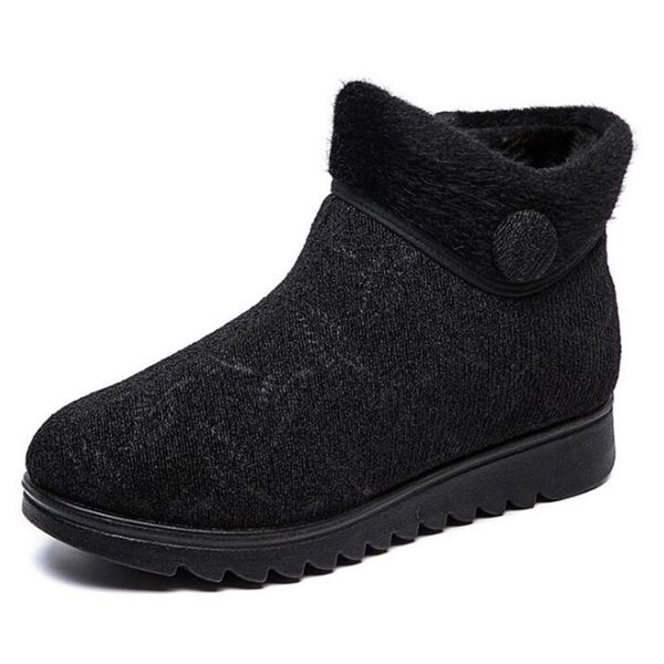 boots winter women snow warm botas mujer ankle for non-slip soft bottom mother shoes kl903, Black
boots winter women snow warm botas mujer ankle for non-slip soft bottom mother shoes kl903, Black