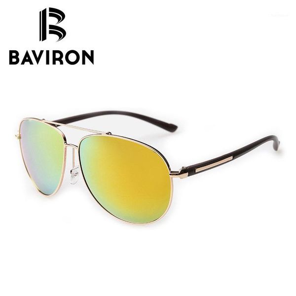 

baviron coating pilot sunglasses for men mirrored polarized tinted lenses driving glasses pretty cool pilot uv400 eyewear 23621, White;black