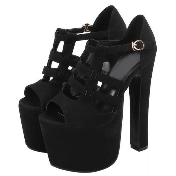 sandals women 17cm thick high heels platform gladiator 2021 summer fashion waterproof shoes pu buckle peep toe womens, Black
sandals women 17cm thick high heels platform gladiator 2021 summer fashion waterproof shoes pu buckle peep toe womens, Black