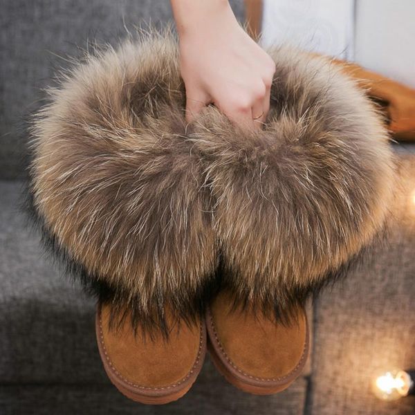 2021 genuine leather boots women real fur winter snow boots warm plush shoes female with fur new fashion ankle shoes, Black
2021 genuine leather boots women real fur winter snow boots warm plush shoes female with fur new fashion ankle shoes, Black