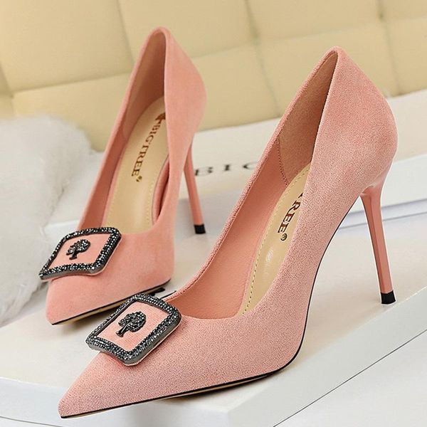 bigtree shoes women heels women shoes flock high heels pumps ladies office pointed toe thin stiletto plus size, Black
bigtree shoes women heels women shoes flock high heels pumps ladies office pointed toe thin stiletto plus size, Black