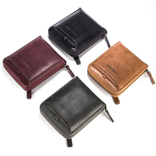 wallets 1pcs men soft leather coin zip pocket business wallet id holder purse1, Red;black
wallets 1pcs men soft leather coin zip pocket business wallet id holder purse1, Red;black