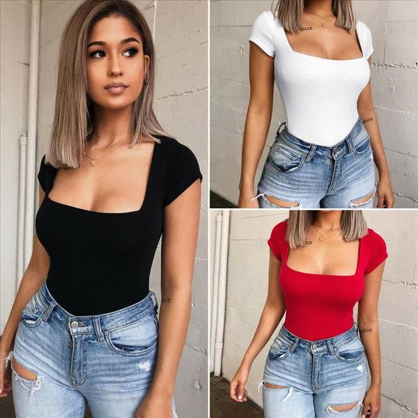 casual solid basic women square neck short sleeve stretch bodycon romper jumpsuit bodysuit drop shipping good quality, Black;white
casual solid basic women square neck short sleeve stretch bodycon romper jumpsuit bodysuit drop shipping good quality, Black;white