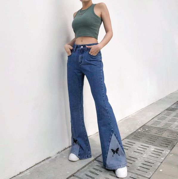 brand new female slim fit denim jeans butterfly print high waist flared trousers close-fitting pants for spring fall blue s//l1
brand new female slim fit denim jeans butterfly print high waist flared trousers close-fitting pants for spring fall blue s//l1