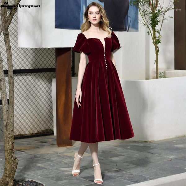 lakshmigown red wine velvet a-line prom dresses long square collar short sleeve party dresses women formal1, White;black
lakshmigown red wine velvet a-line prom dresses long square collar short sleeve party dresses women formal1, White;black