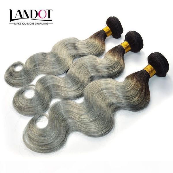 ombre silver grey brazilian human hair extensions two tone 1b grey peruvian malaysian indian cambodian body wave human hair weave bundles, Black
ombre silver grey brazilian human hair extensions two tone 1b grey peruvian malaysian indian cambodian body wave human hair weave bundles, Black