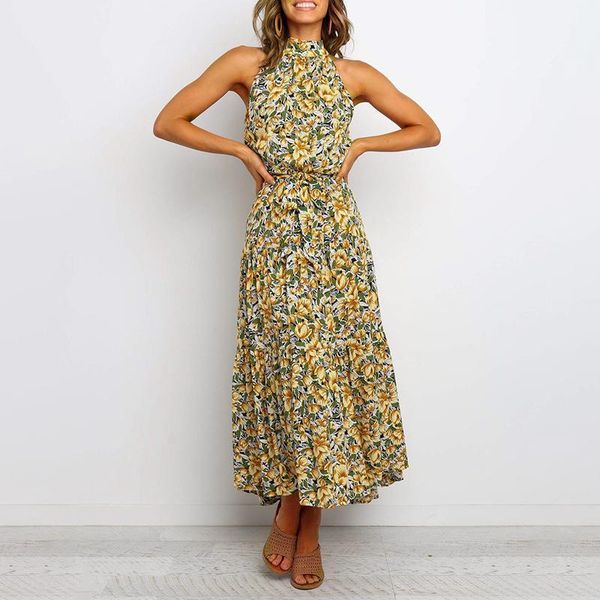 women boho dress halterneck floral summer dresses party cocktail club large swing casual holiday beach mid-calf dresses1, Black;gray
women boho dress halterneck floral summer dresses party cocktail club large swing casual holiday beach mid-calf dresses1, Black;gray