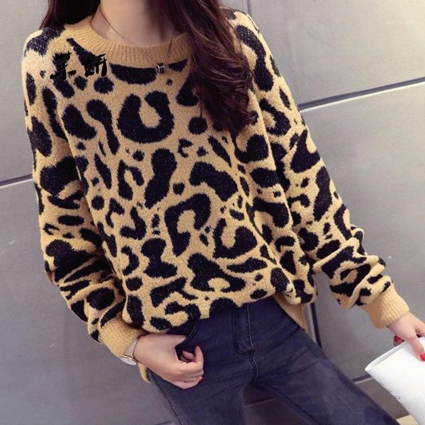 woman leopard knitted sweater winter thick long sleeve female pullovers 2019 autumn fashion casual knitting sweaters ladies1, White;black
woman leopard knitted sweater winter thick long sleeve female pullovers 2019 autumn fashion casual knitting sweaters ladies1, White;black