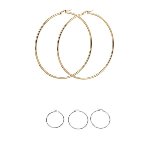 doreenbeads 304 stainless steel hoop earrings circle ring silver color gold color earrings concise daily jewelry20mm dia., 2 pcs, Golden;silver
doreenbeads 304 stainless steel hoop earrings circle ring silver color gold color earrings concise daily jewelry20mm dia., 2 pcs, Golden;silver