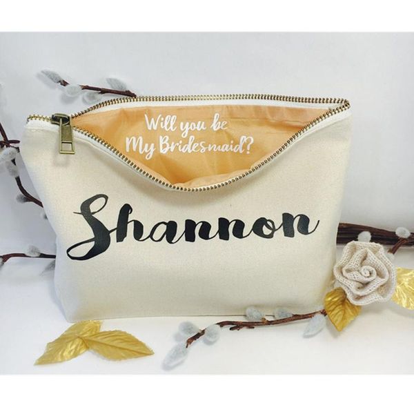 customize name glitter cosmetic bag will you be my bridesmaid gold trip makeup bag lover valentine's gift maid of honor proposal
customize name glitter cosmetic bag will you be my bridesmaid gold trip makeup bag lover valentine's gift maid of honor proposal