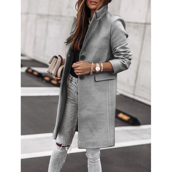 2020 winter coat wool blends women jackets female overcoat solid color turn-down collar long sleeve woolen coat for women, Black
2020 winter coat wool blends women jackets female overcoat solid color turn-down collar long sleeve woolen coat for women, Black