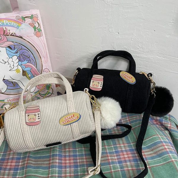 cross body 2021 simple and lovely mori vintage corduroy cylinder portable pocket girl heart hair ball bag
cross body 2021 simple and lovely mori vintage corduroy cylinder portable pocket girl heart hair ball bag