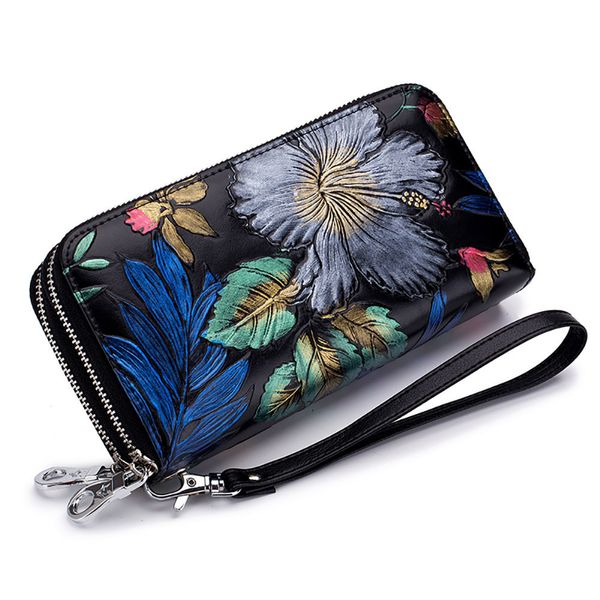 new flower women clutch wallet genuine leather wallet female long wallet women zipper purse strap coin purse cell phone pocket c1223, Red;black
new flower women clutch wallet genuine leather wallet female long wallet women zipper purse strap coin purse cell phone pocket c1223, Red;black