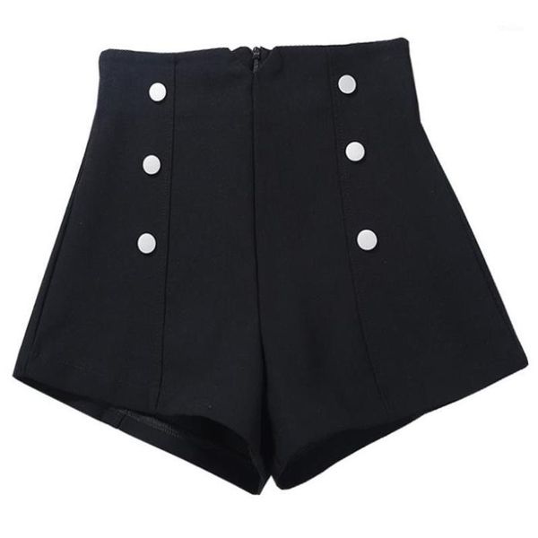 women's shorts elastic a-line wide leg korean women double-breasted high waist black short micro mini casual booty1, White;black
women's shorts elastic a-line wide leg korean women double-breasted high waist black short micro mini casual booty1, White;black