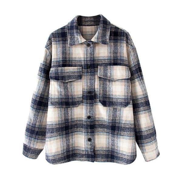 women's jackets stylish sweet plaid shirt 2021 women fashion pockets design lapel check jacket cute girls chic coat streetwear, Black;brown
women's jackets stylish sweet plaid shirt 2021 women fashion pockets design lapel check jacket cute girls chic coat streetwear, Black;brown