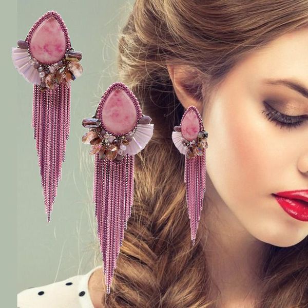 dangle & chandelier bohemian hand-woven crystal resin with chain long tassel earrings for women statement boho fringe fashion jewelry 2021, Silver
dangle & chandelier bohemian hand-woven crystal resin with chain long tassel earrings for women statement boho fringe fashion jewelry 2021, Silver