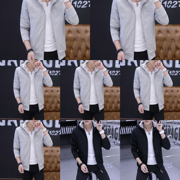 wear autumn and winter coat cashmere sweater plush sweater men's hooded loose casual sports cardigan thick coat men's clothes spmm, Black
wear autumn and winter coat cashmere sweater plush sweater men's hooded loose casual sports cardigan thick coat men's clothes spmm, Black