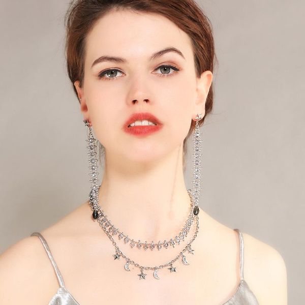 chokers layered star moon light blue shiny faceted transparent cubic glass separate necklace romantic loving women choker in, Golden;silver
chokers layered star moon light blue shiny faceted transparent cubic glass separate necklace romantic loving women choker in, Golden;silver