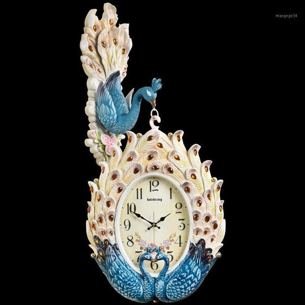 european double sided wall clock peacock luxury vintage large creative living room silent simple wall clock home decor da60wc1
european double sided wall clock peacock luxury vintage large creative living room silent simple wall clock home decor da60wc1