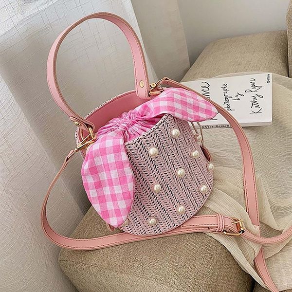 summer round rattan handmade bag bohemian leisure straw bag bucket knitting shoulder crossbody beads beach pink
summer round rattan handmade bag bohemian leisure straw bag bucket knitting shoulder crossbody beads beach pink