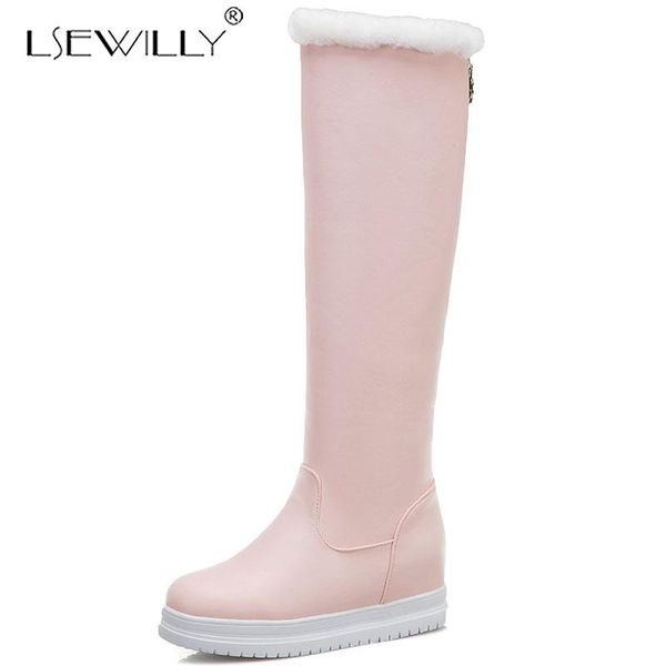 lsewilly 2020 new arrival boots women round toe warm plush winter boots slip on fashion knee high solid color snow, Black
lsewilly 2020 new arrival boots women round toe warm plush winter boots slip on fashion knee high solid color snow, Black