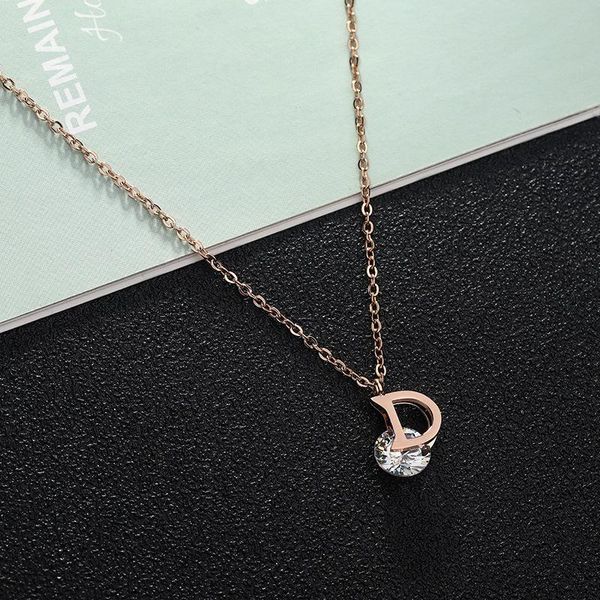 pendant necklaces letter and crystal rose gold necklace stainless steel high polished for women wedding jewelry, Silver
pendant necklaces letter and crystal rose gold necklace stainless steel high polished for women wedding jewelry, Silver