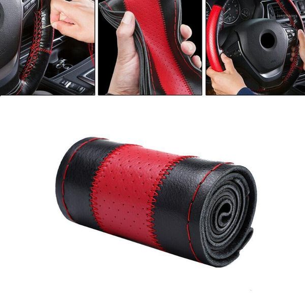 new arrival 38cm genuine leather car steering wheel cover diy needle thread non-slip pro set1
new arrival 38cm genuine leather car steering wheel cover diy needle thread non-slip pro set1