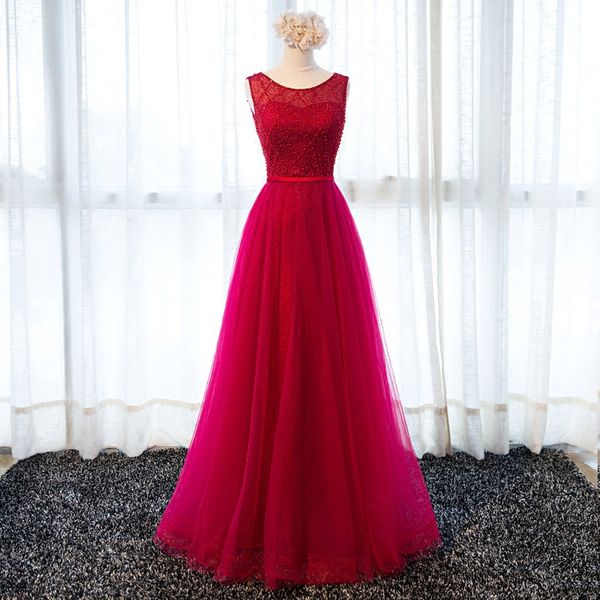 robe de soiree wine red a-line o-neck lace up beaded long evening dresses elegant party dresses prom dresses tailor custom made, Black;red
robe de soiree wine red a-line o-neck lace up beaded long evening dresses elegant party dresses prom dresses tailor custom made, Black;red