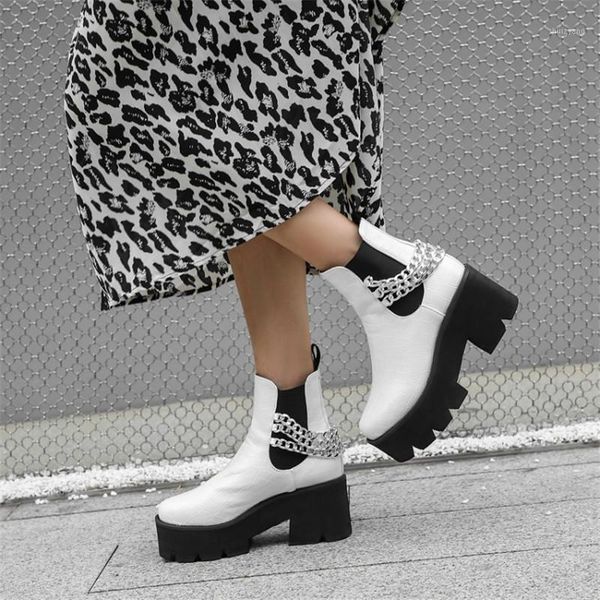 pxelena punk rock chunky high heels gothic cool street motorcycle ankle boots female riding short boots woman chain plus size1, Black
pxelena punk rock chunky high heels gothic cool street motorcycle ankle boots female riding short boots woman chain plus size1, Black